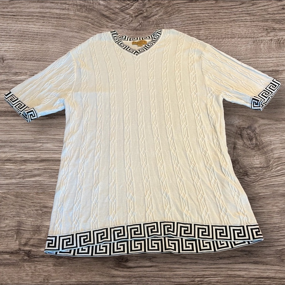 Prestige Original Women’s V-Neck Short Sleeve Sweater Dress Tunic Size 3XL